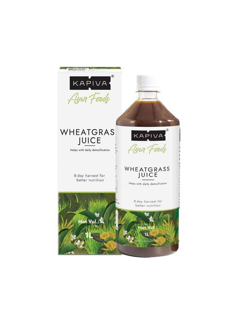Kapiva Wheatgrass Juice Herbal Supplement to Helps With Daily Detoxification 8-day Harvest For Better Nutrition
