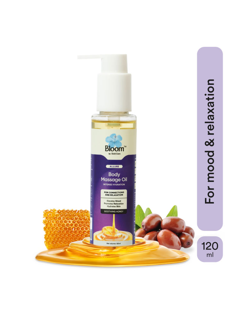 Bloom by Boldcare Body Massage Oil For Skin Hydration & Massage For Couples Pure Honey-image-6