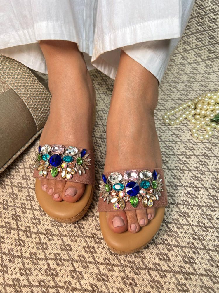 Sandal Stories Embellished Wedges Slip-Ons-image-6