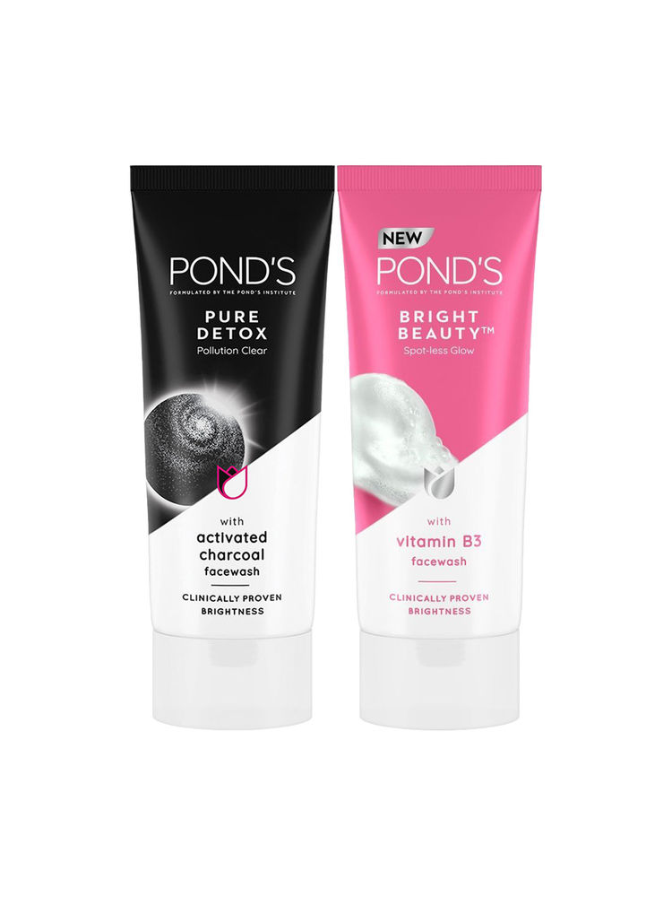Ponds Bright Beauty & Pure Detox Facewash Combo