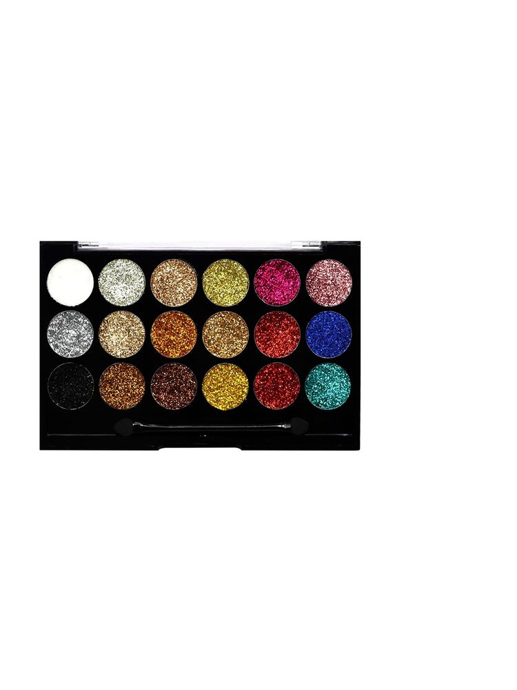 Matt look Glitterz N Highlight 18 Color Glittering Eyeshadow Palette-picture-11