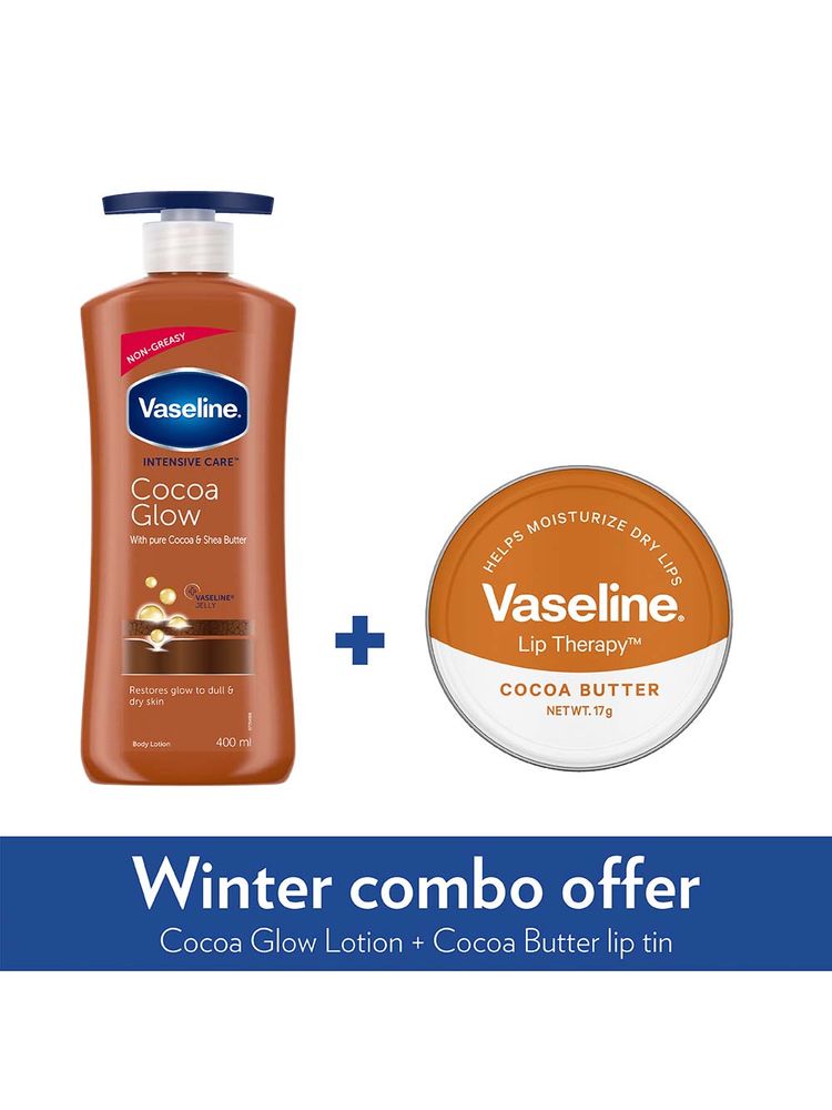 Vaseline Intensive Care Cocoa Glow Body Lotion + Cocoa Lip Tin-picture-8