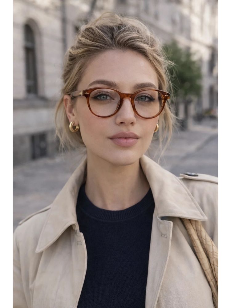 Zaadran Sunrise Brown Transparent Sunglasses-image-7