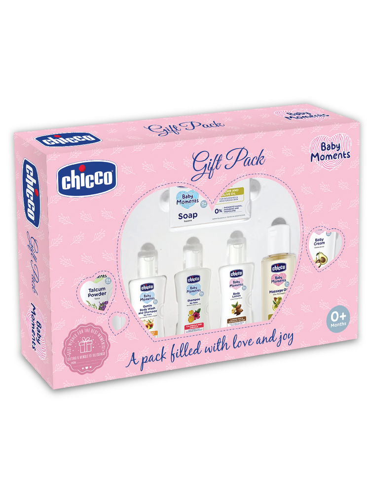 Chicco Baby Moments Caring Gift Set For Babies - Pink-picture-24