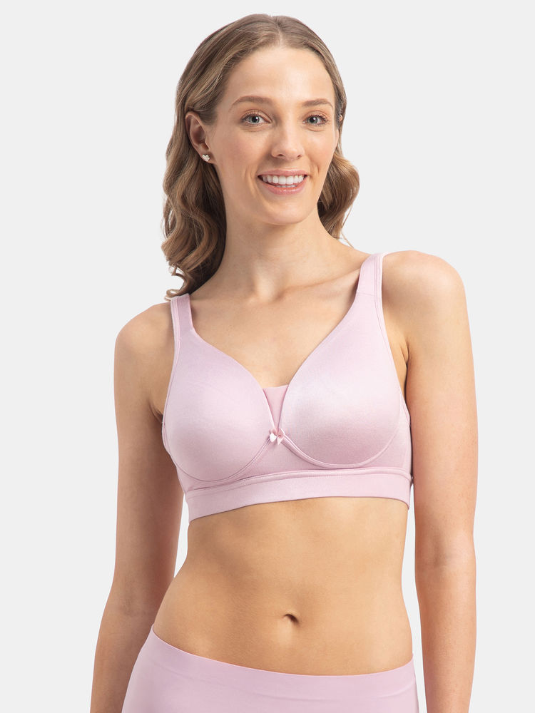 Jockey 1856 Wirefree Padded Soft Touch Microfiber Elastane T-Shirt Bra-Fragrant Lavender-picture-19