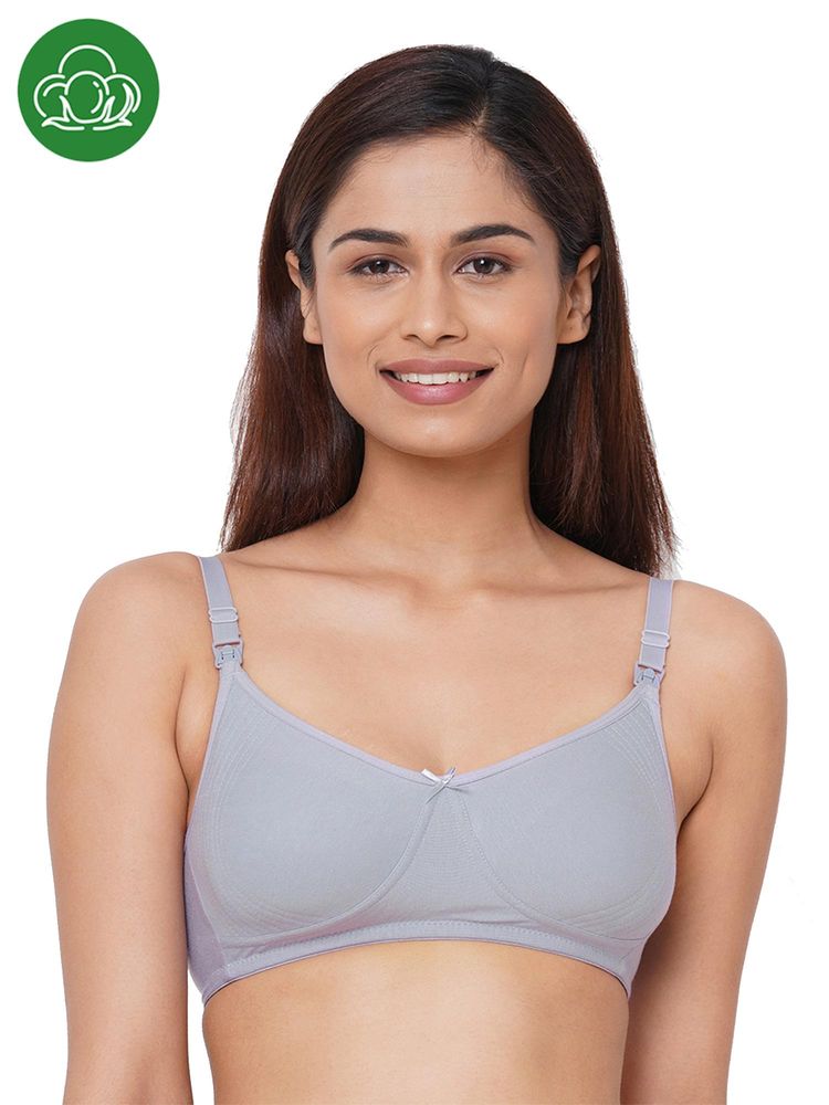 Inner Sense Bamboo Cotton Non-Padded Full-Coverage Side Support Maternity Bra with Extender-image-31
