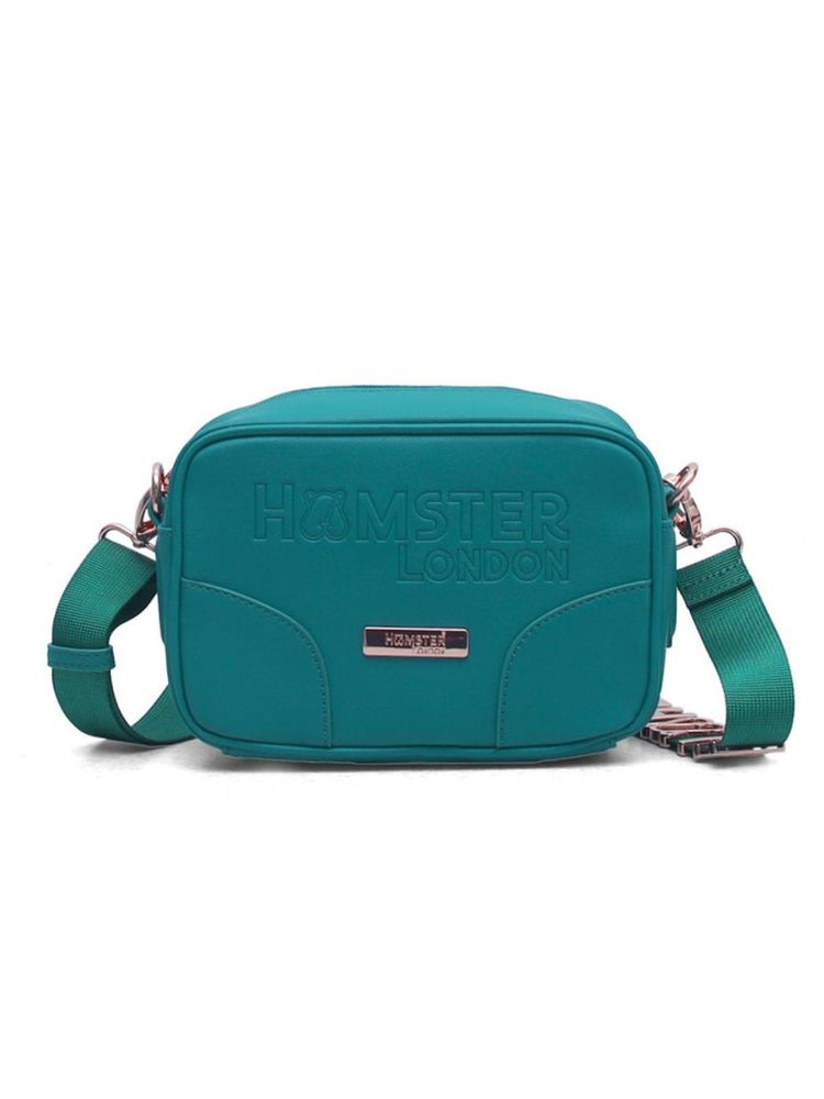Hamster London Women Melissa Nova Solid Teal Sling Bag (M)-image-33