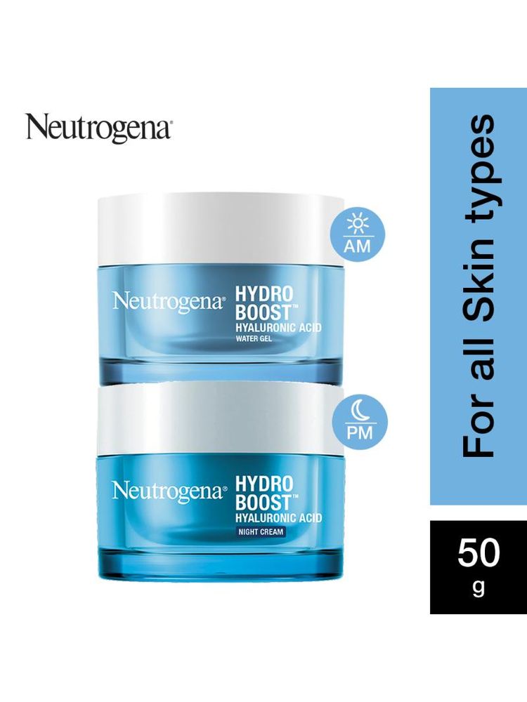 Neutrogena AM PM Routine Hydro Boost Hyaluronic Acid Water Gel 72 Hr Hydration For All Skin Types-picture-1