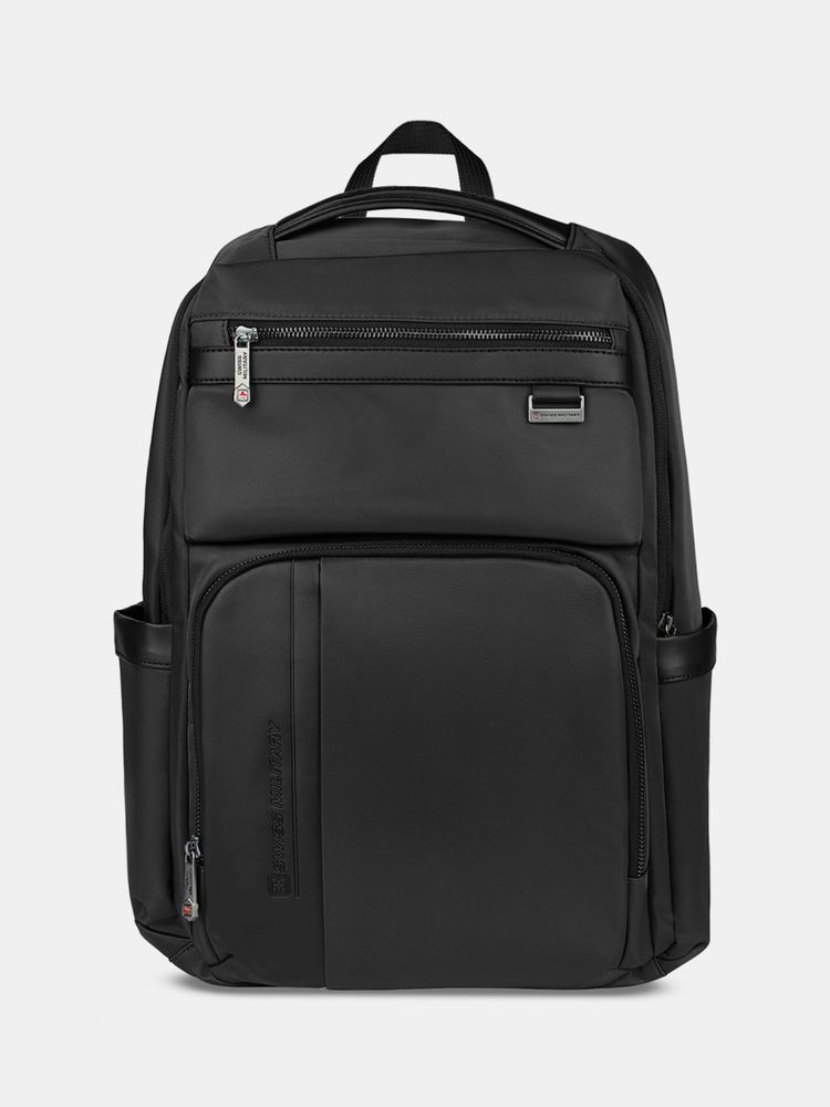 Swiss Military Halo 20L Anti-Theft Black Durable Nylon Office Backpack-picture-27