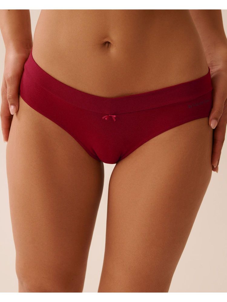 La Vie En Rose Cotton Bikini Panty - Red-picture-21