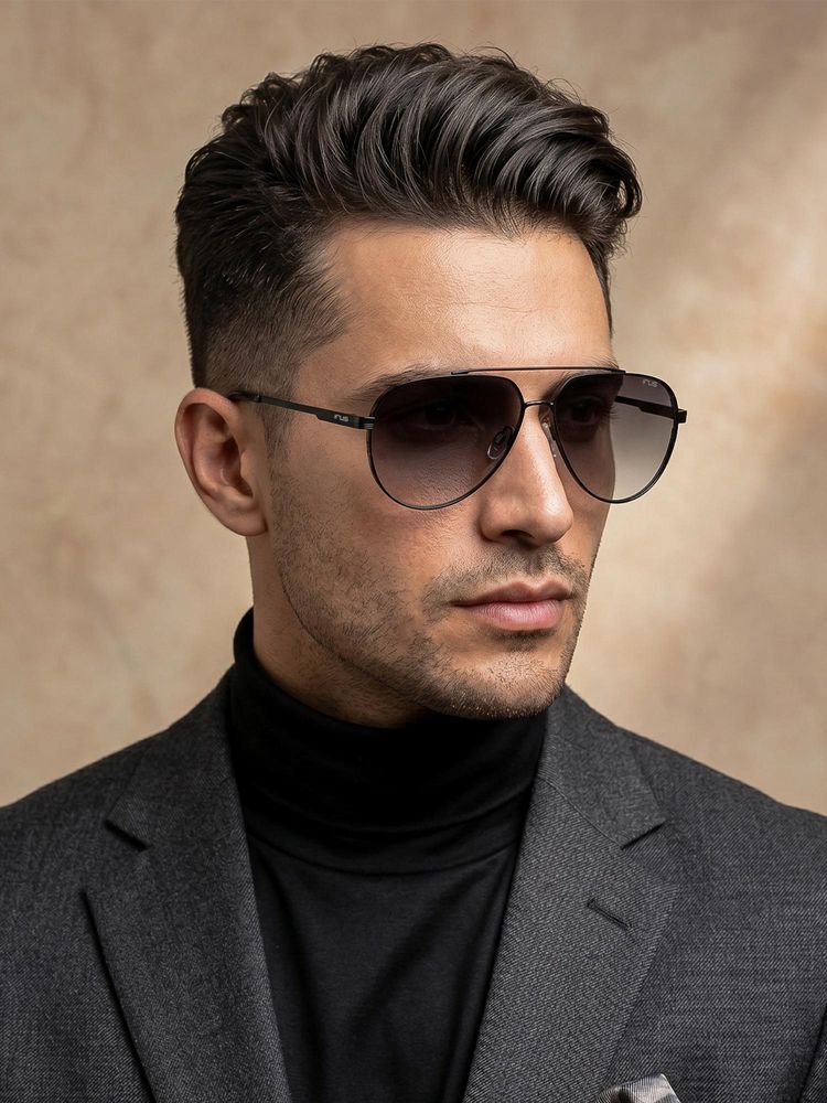 IRUS Men 100% Uv Protected Aviator Grey Lens Sunglasses (60)-picture-15