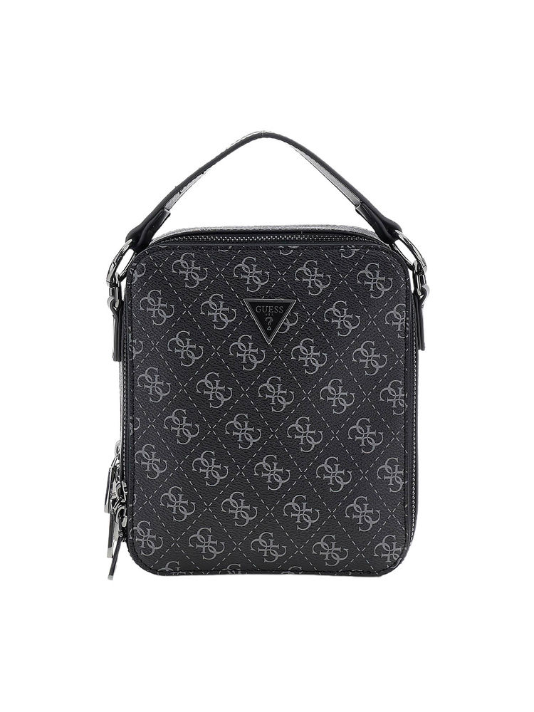 guess fashion Guess Charcoal Printed Torino Double Zip Around Crossbody Bag-picture-16