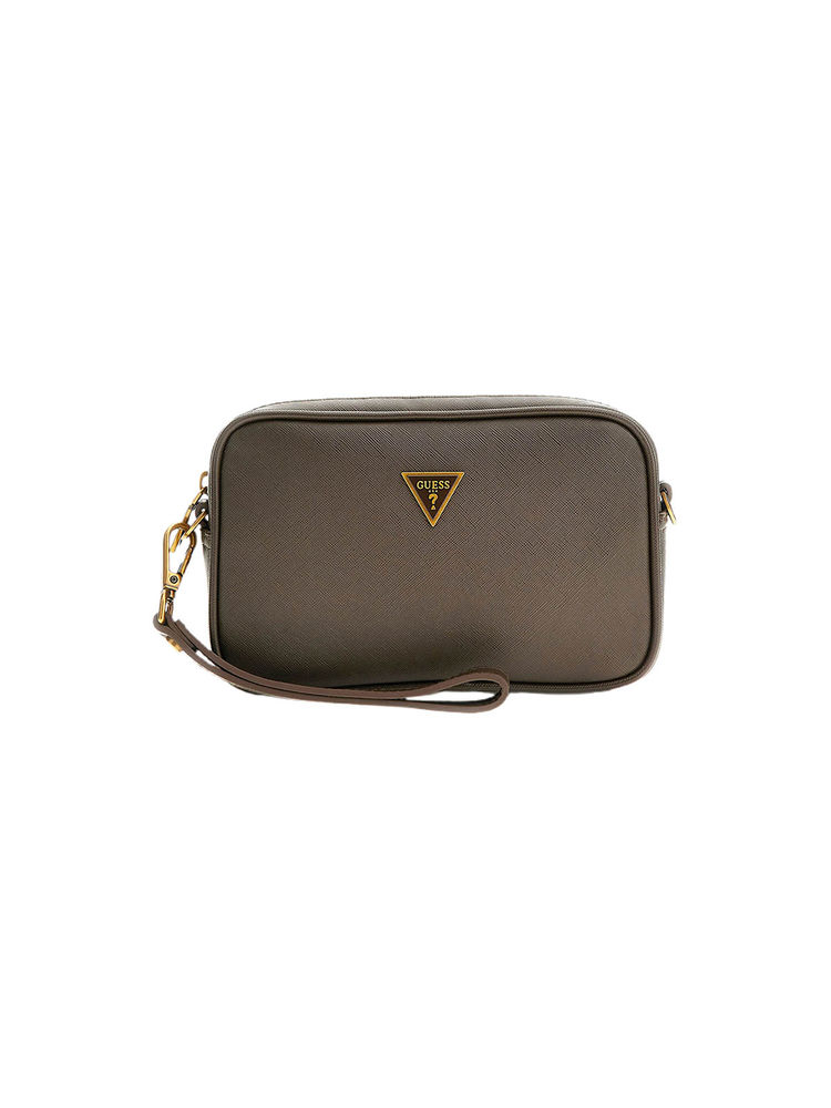 guess fashion Guess Brown Solid Torino Small Necessary Pouch-picture-10