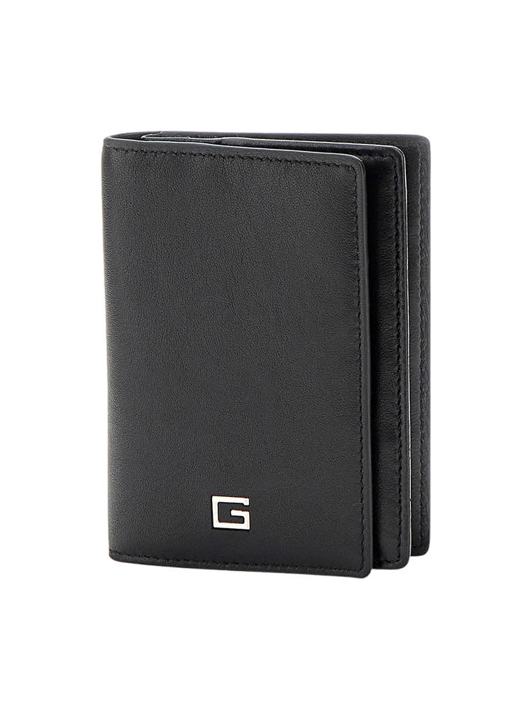 guess fashion Guess Black Solid Madrid Slug Pu Wallet-picture-21