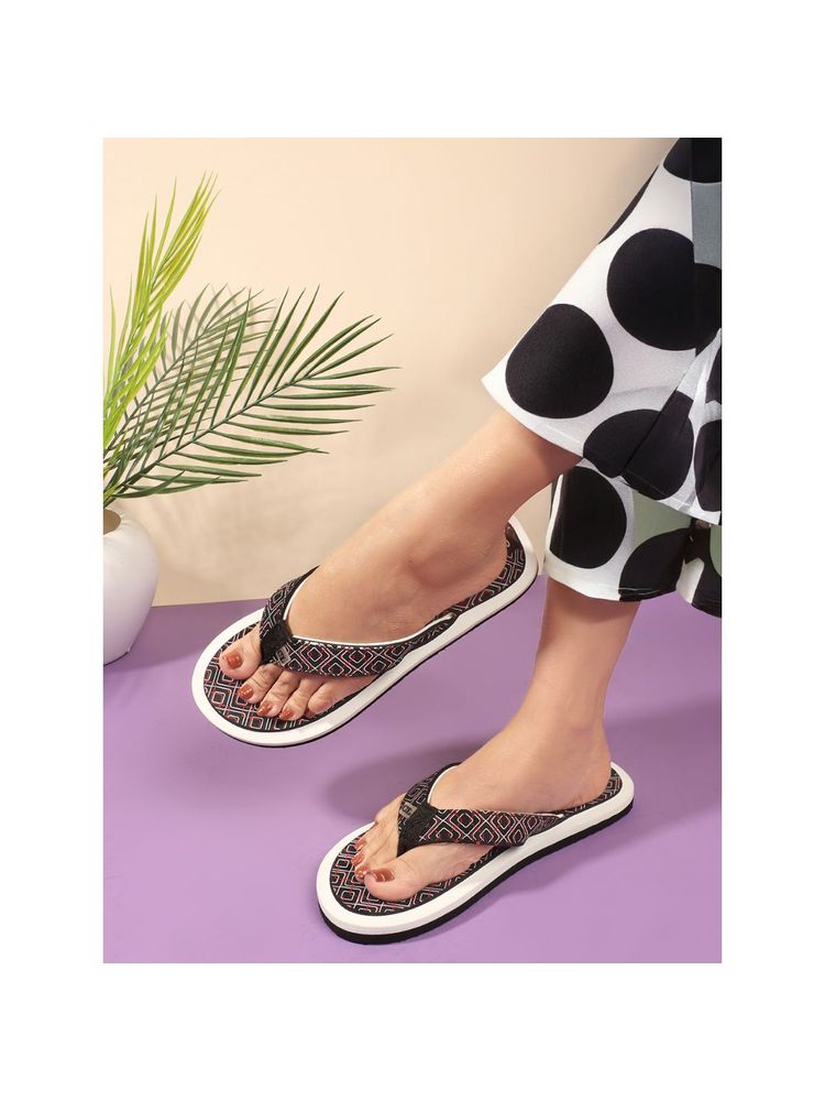 Carlton London Black Eva Casual Women Flipflops-picture-15