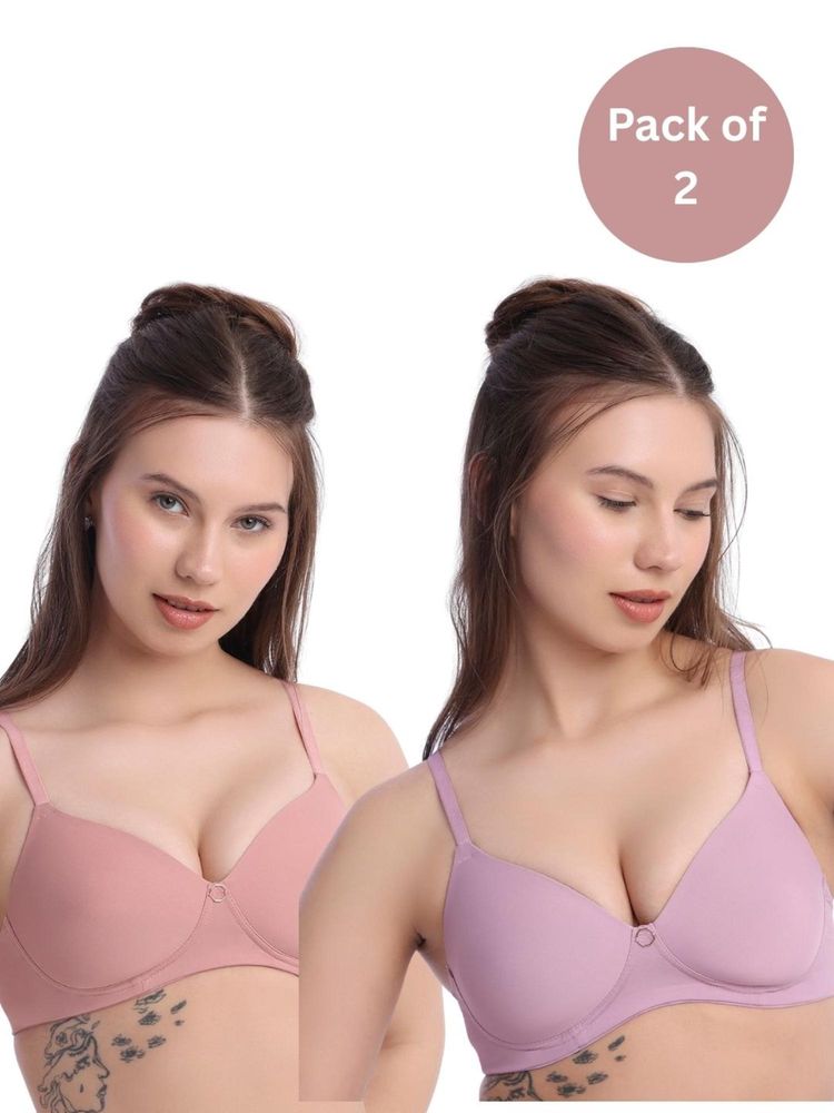 bodyline Andie Polyamide T-Shirt Bra - Multi-Color (Pack of 2)-image-9