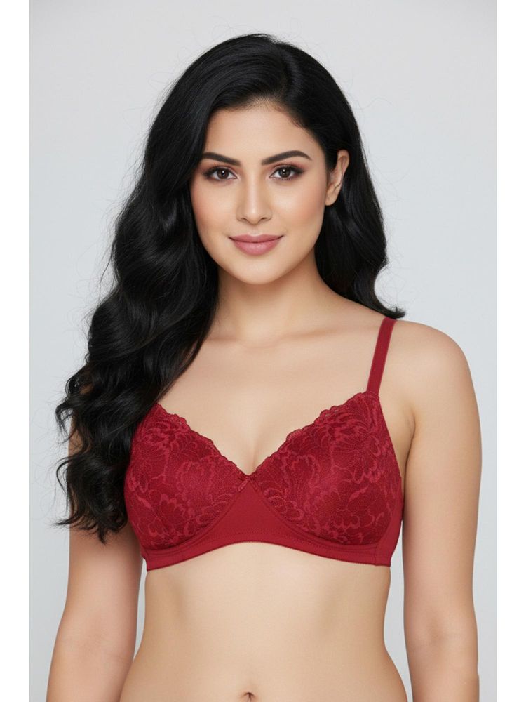 Zivame Padded Non Wired Medium Coverage Lace Bra - Scooter-picture-12