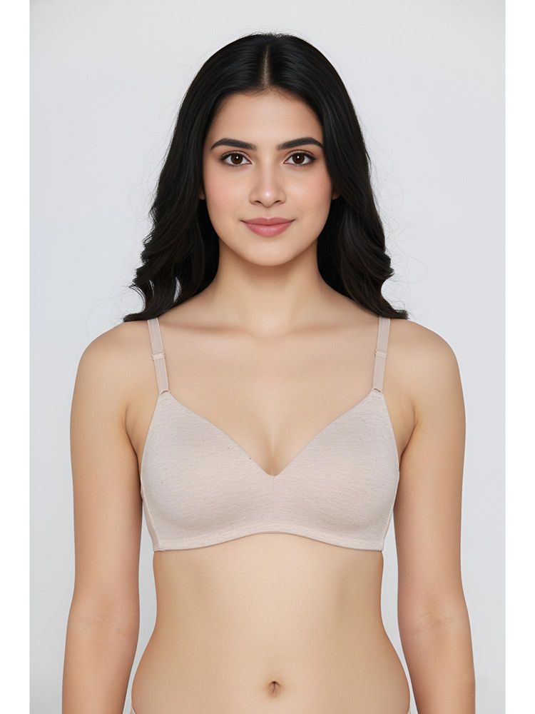 Zivame Bare Melange Padded Non Wired T-shirt Bra - Nude-picture-15