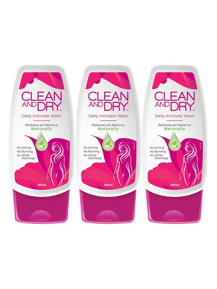 Clean & Dry Intimate Wash - Pack Of 3