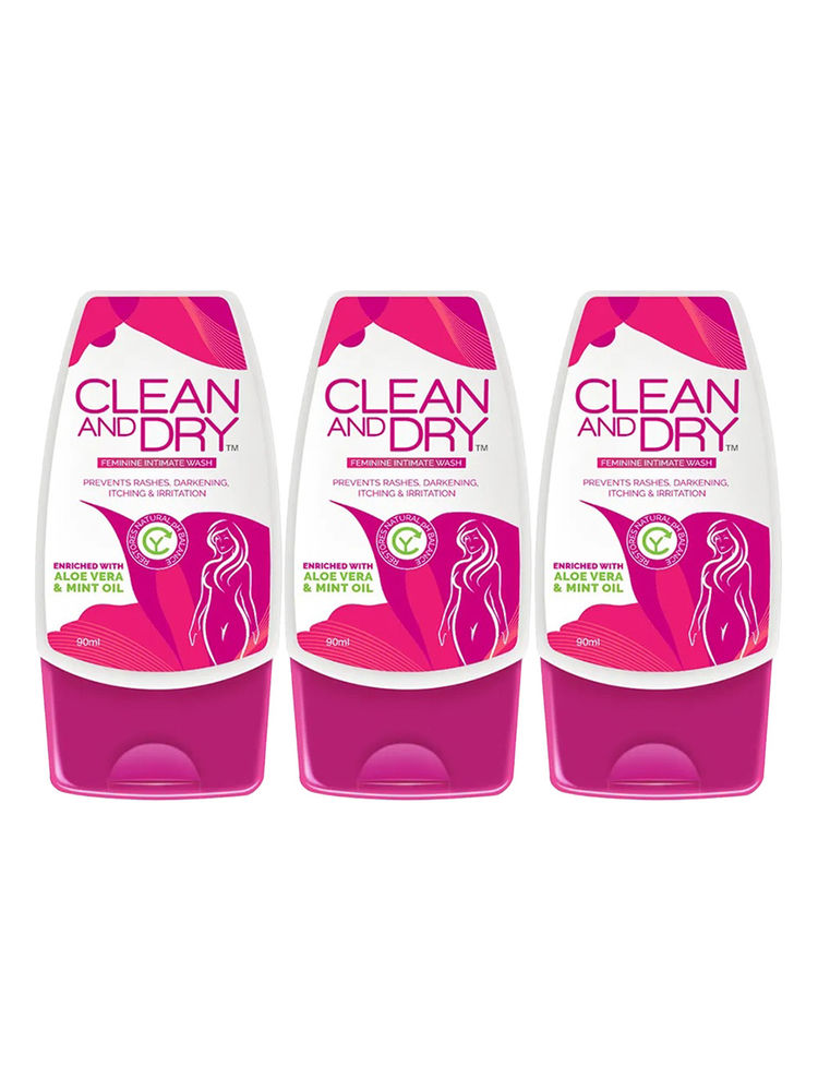 Clean & Dry Intimate Wash - Pack Of 3