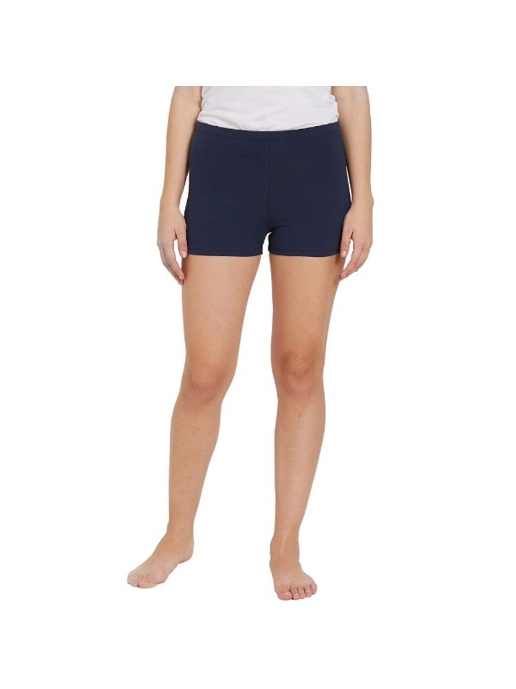 SOIE Navy Hot Shorts - Blue-image-3
