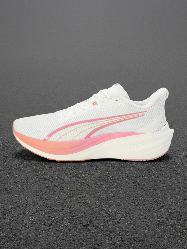 Puma Darter Pro Fade Unisex White Running Shoes