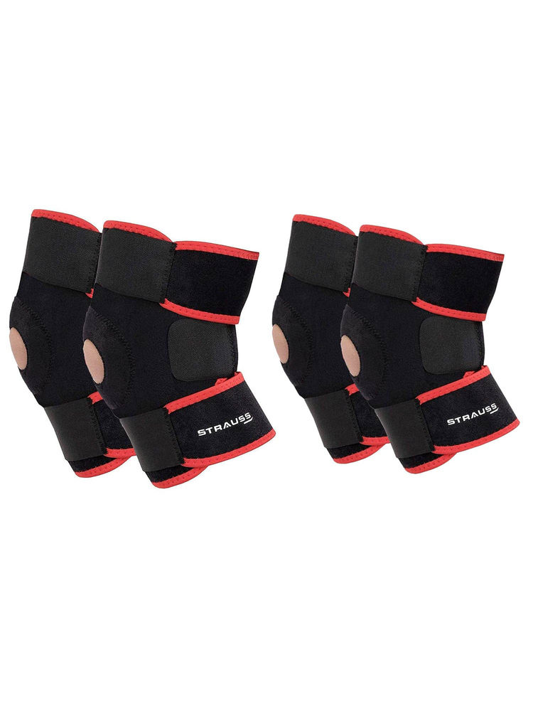 Strauss Pack of 2 Black Adjustable Knee Support Patella-image-3