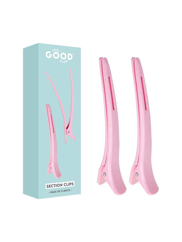 Feel Good Club Hair Section Clips - Set Of 2 Pcs To Use During Everyday Skincare Makeup & Styling