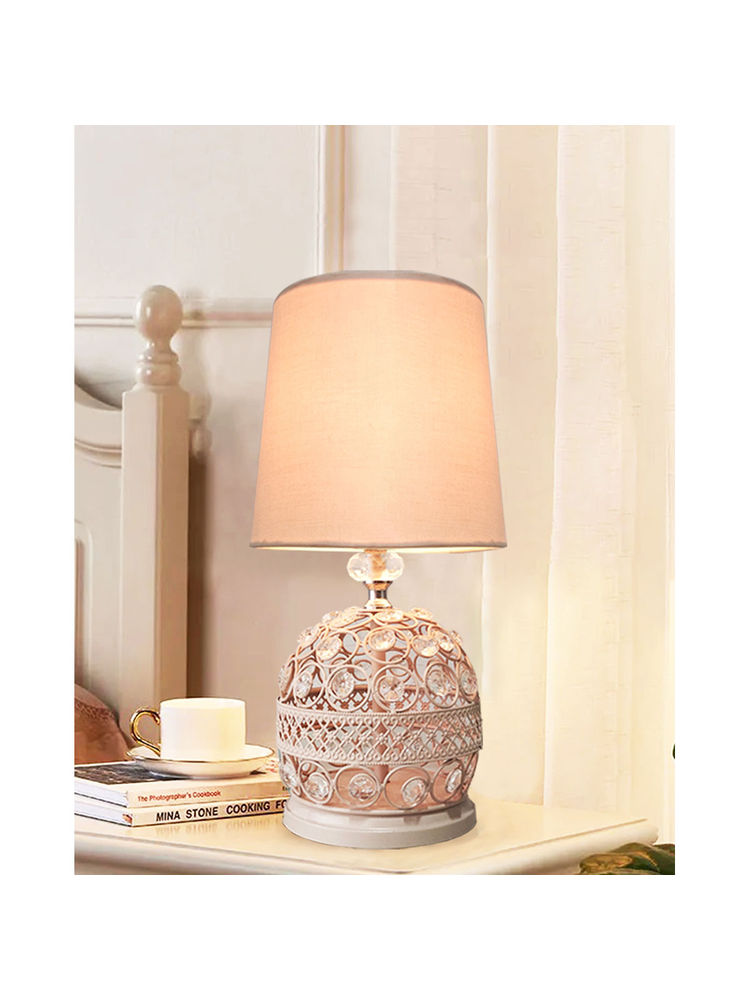 Homesake Modern Small Crystal Table Lamp Pink-picture-6