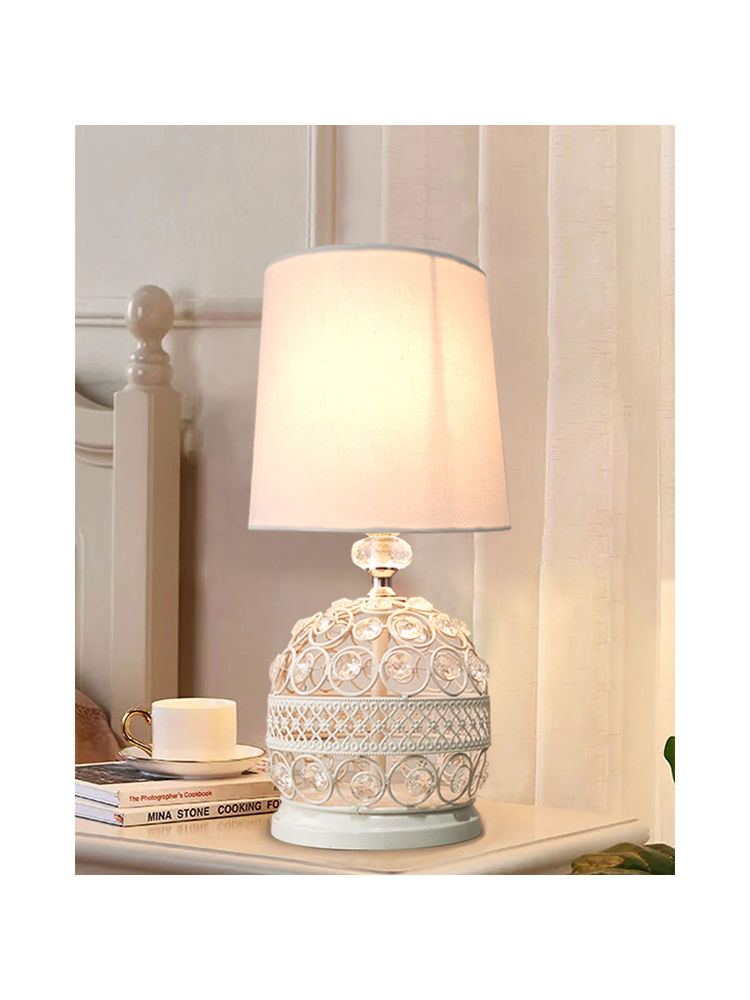 Homesake Modern Small Crystal Table Lamp White-image-42