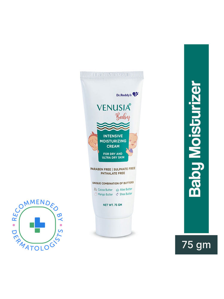 Venusia Baby Intensive Moisturizing Cream For Dry & Ultra Dry Skin| 24 hrs Moisturization| 75 g|