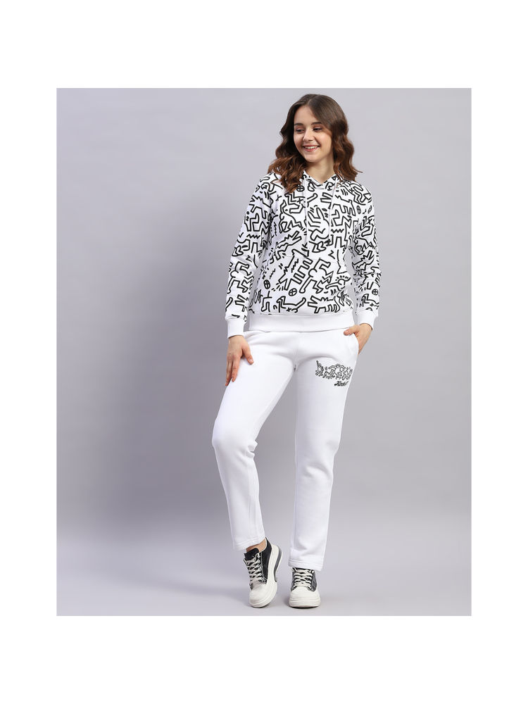 Rock.it Womens White Printed Hooded Neck Full Sleeve Tracksuit (Set of 2)-picture-34
