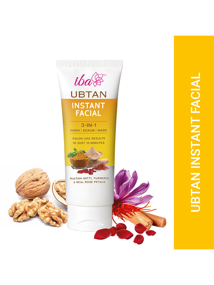 IBA Ubtan Instant Facial 3 In 1 Wash, Scrub & Mask For All Skin-picture-32