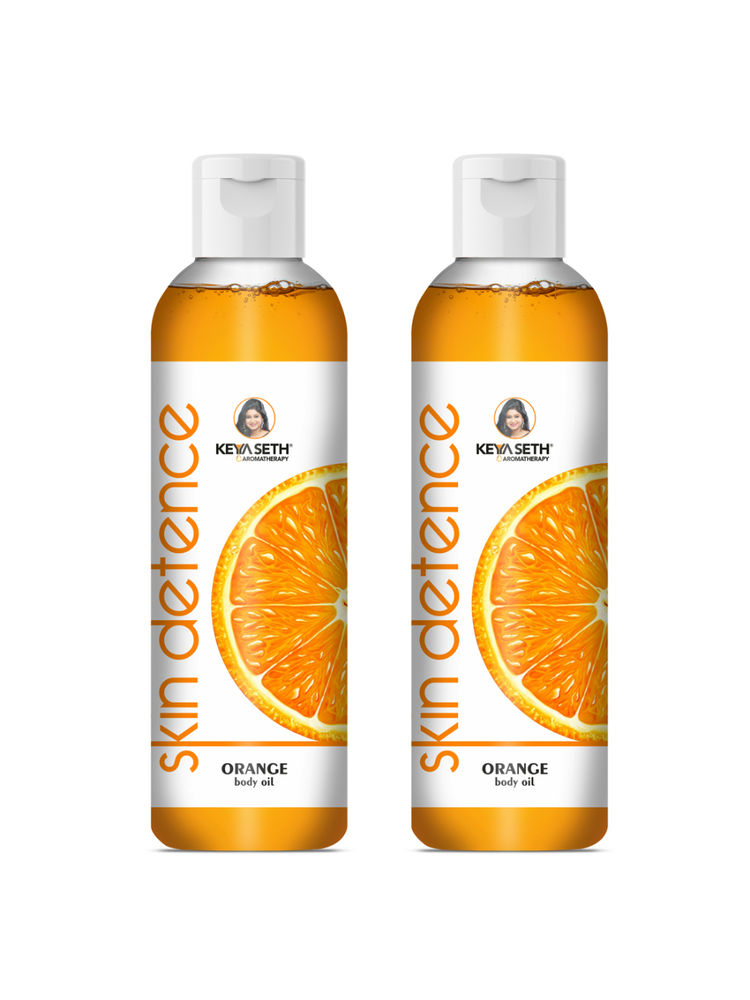Keya Seth Aromatherapy Skin Defence Orange Body Oil - Pack of 2
