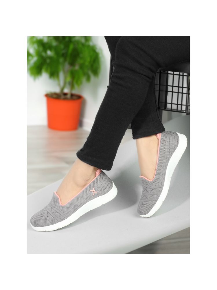 Carlton London Grey Design Women Slip-On Sneakers-picture-17