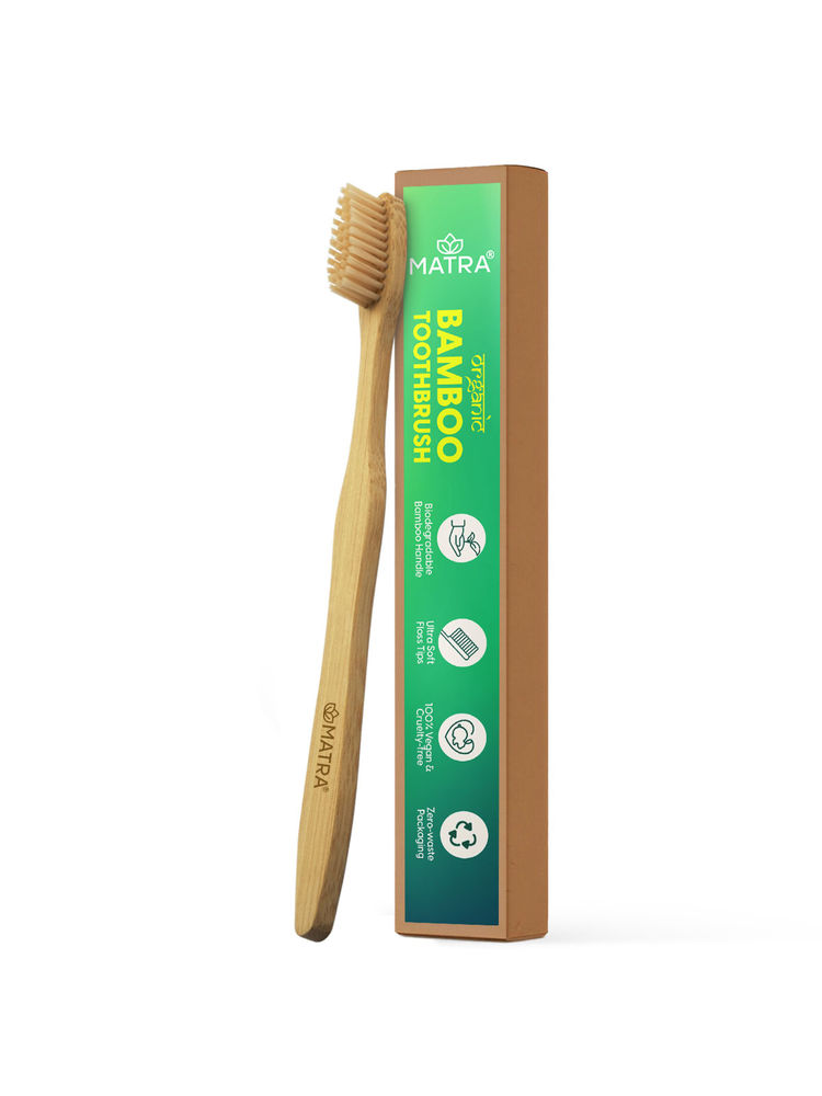 Matra Natural Bamboo Toothbrush With Ultra Soft Bristles & Floss Tip-image-38