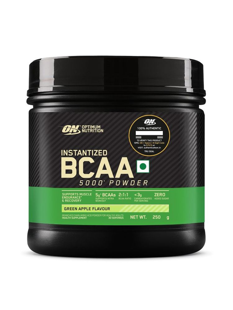 Optimum Nutrition (ON) BCAA 5000 Powder - Green Apple