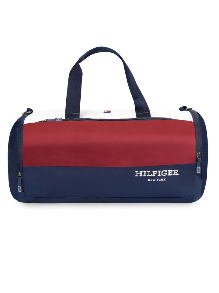 Tommy Hilfiger Unisex Gym Duffle Bag Balchen - Navy+Red+White-image-48