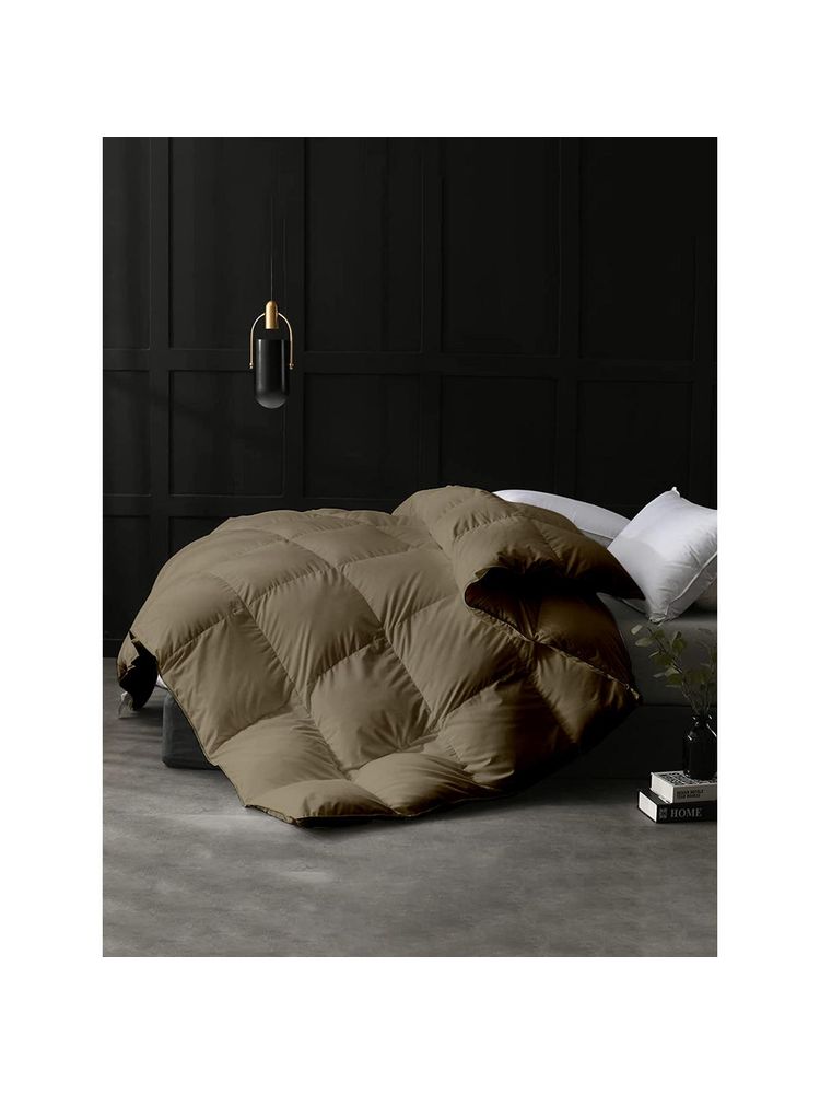 Razzai Microfiber Heavy Winter 500 Gsm Olive|Single Bed Comforter-picture-0