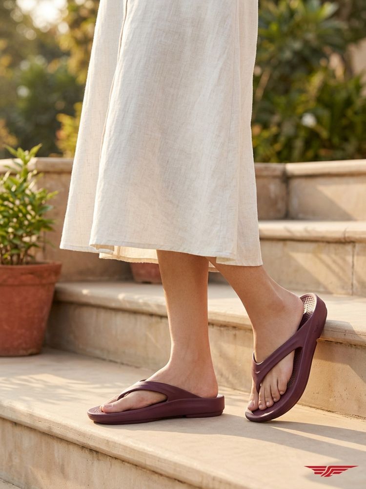 Red Tape Women's Thomes Maroon Flipflops-picture-24