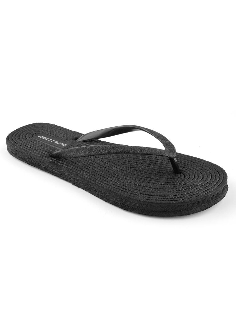 Red Tape Women's Thomes Black Flipflops-picture-26