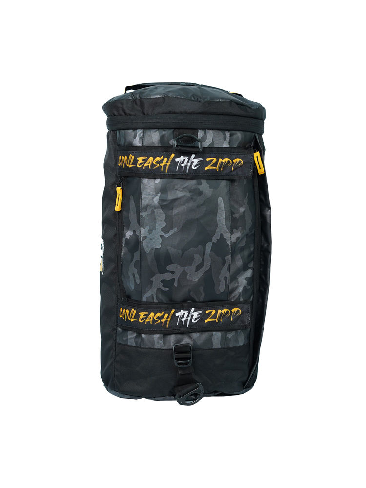 MuscleBlaze Hybrid Gym Bag Cum Backpack Duffle Bag - Camo Grey