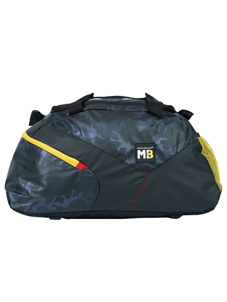 MuscleBlaze Training Bag with Shoe Compartment - Camo Navy