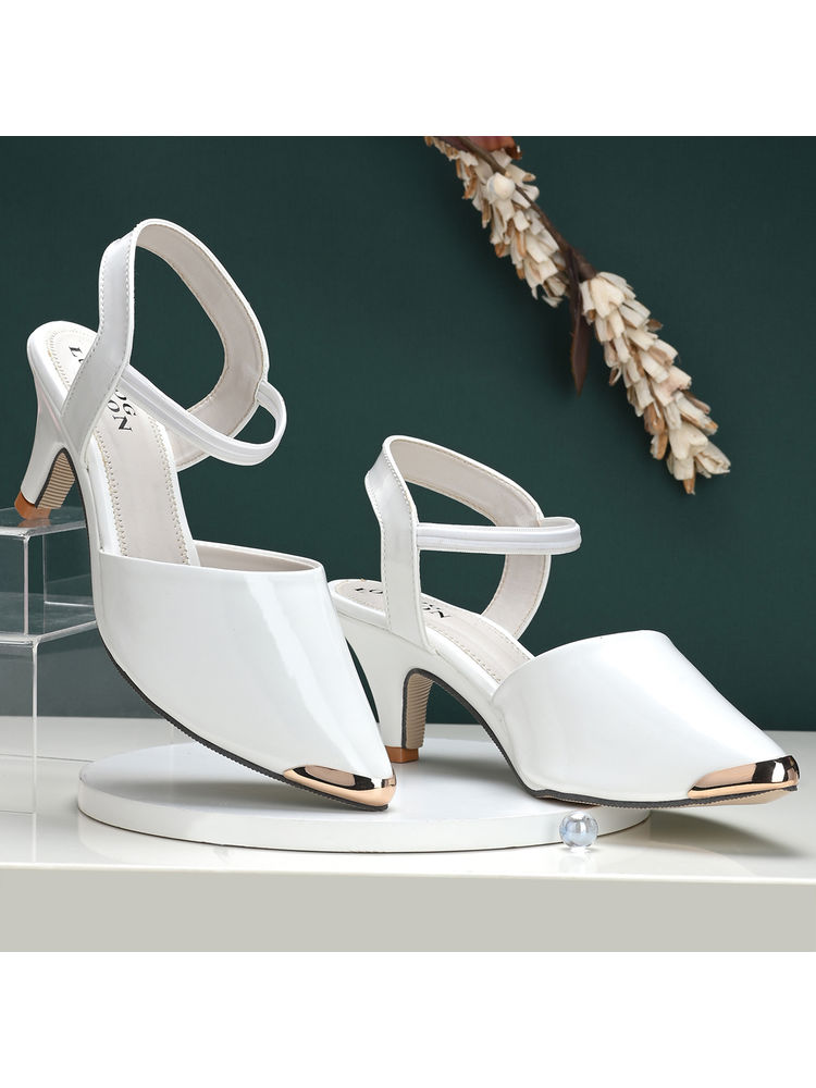 CLOG LONDON Womens Slip On White Pumps-image-41