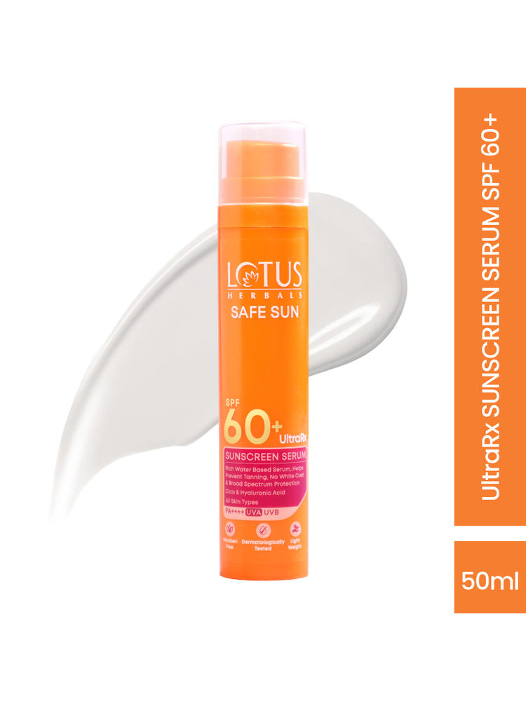 Lotus Herbals UltraRX Sunscreen serum SPF 60+ PA++++All skin typesDermatologically tested-image-20