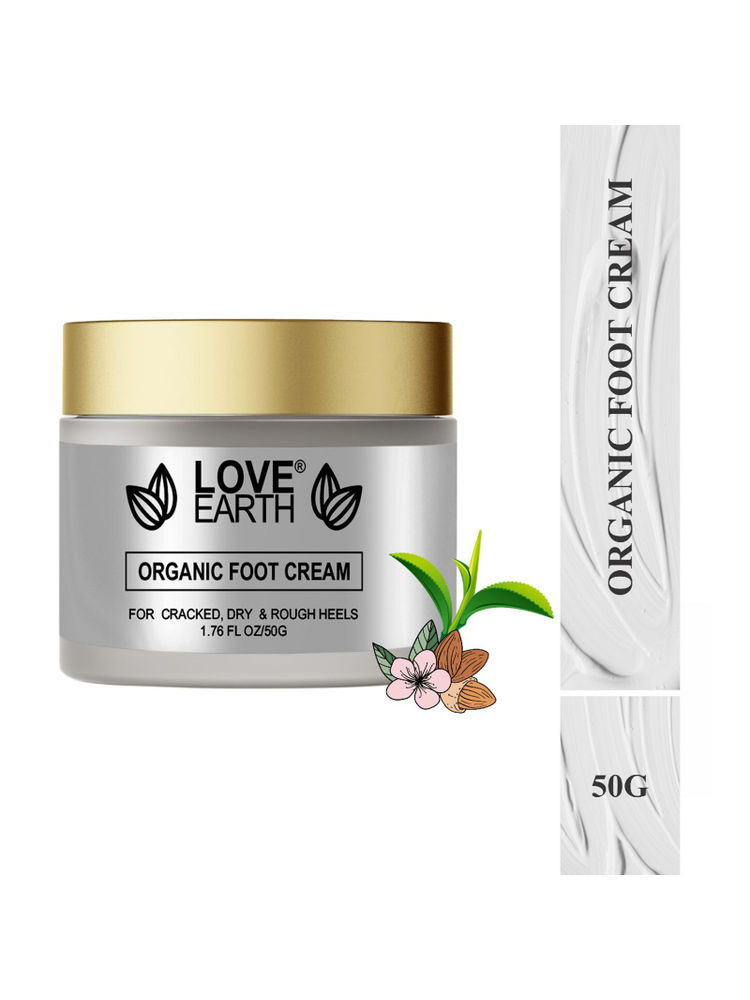 Love Earth Organic Foot Cream with Green Tea & Jojoba Oil for Skin Hydration and Soft Skin-image-37