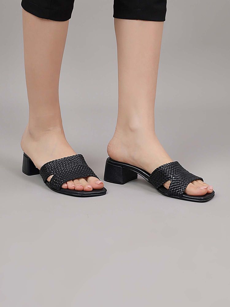 Tao Paris Women Ava Black Block Heels-picture-12