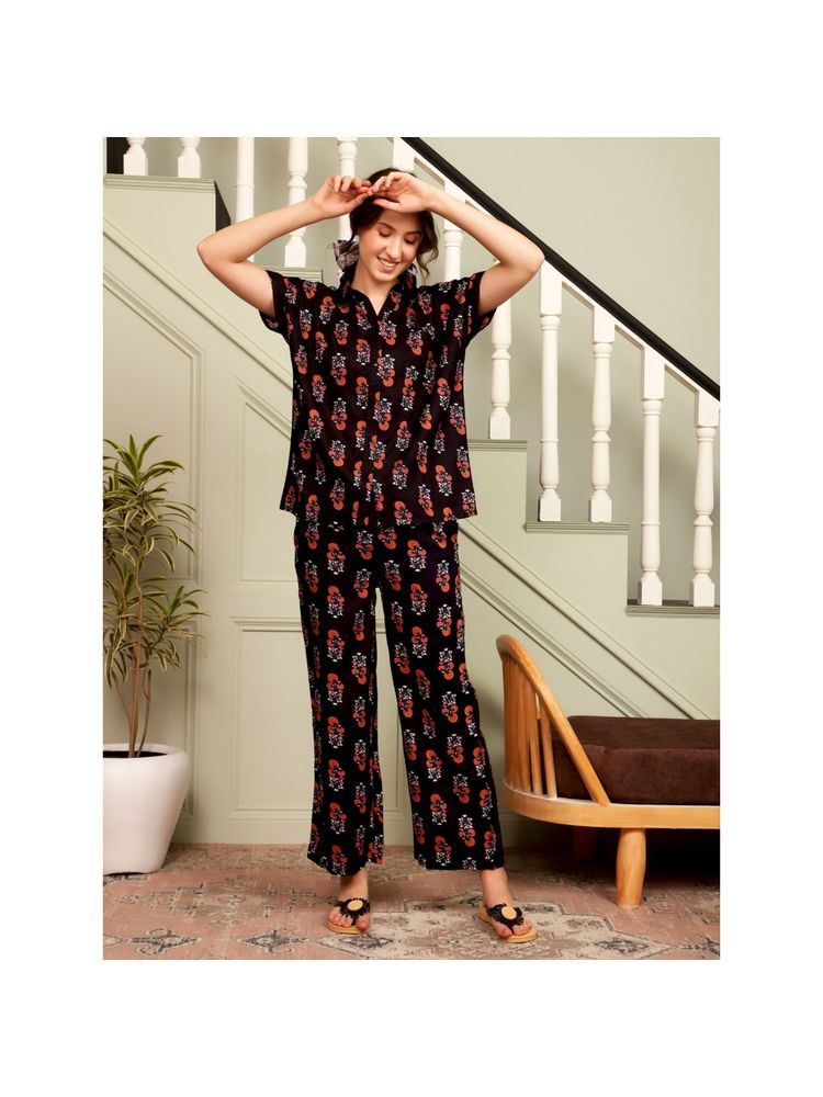 sanskrutihomes SAY Women Printed Night Suit (Set of 2)-picture-34