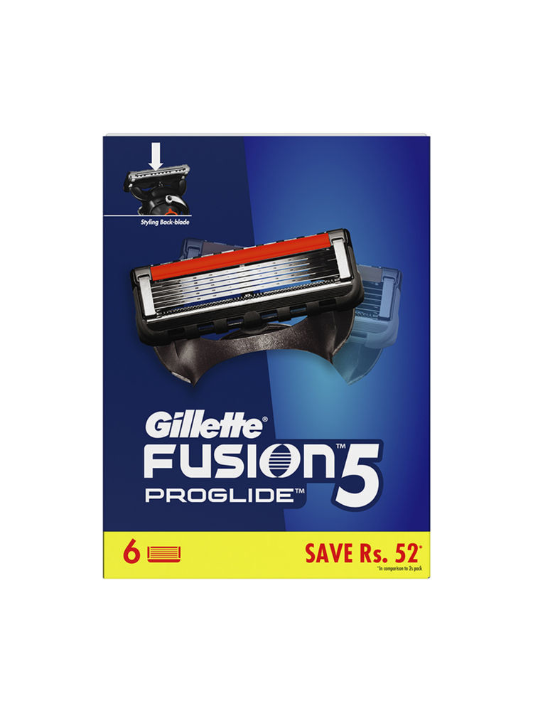 Gillette Fusion Proglide Shaving Blades (Pack Of 6 Cartridges)-picture-13