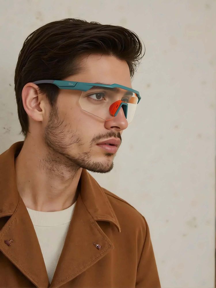 TED SMITH Unisex Green Photochromic Lens & Prescription Lens Clip Sports Shooting Sunglass-image-45